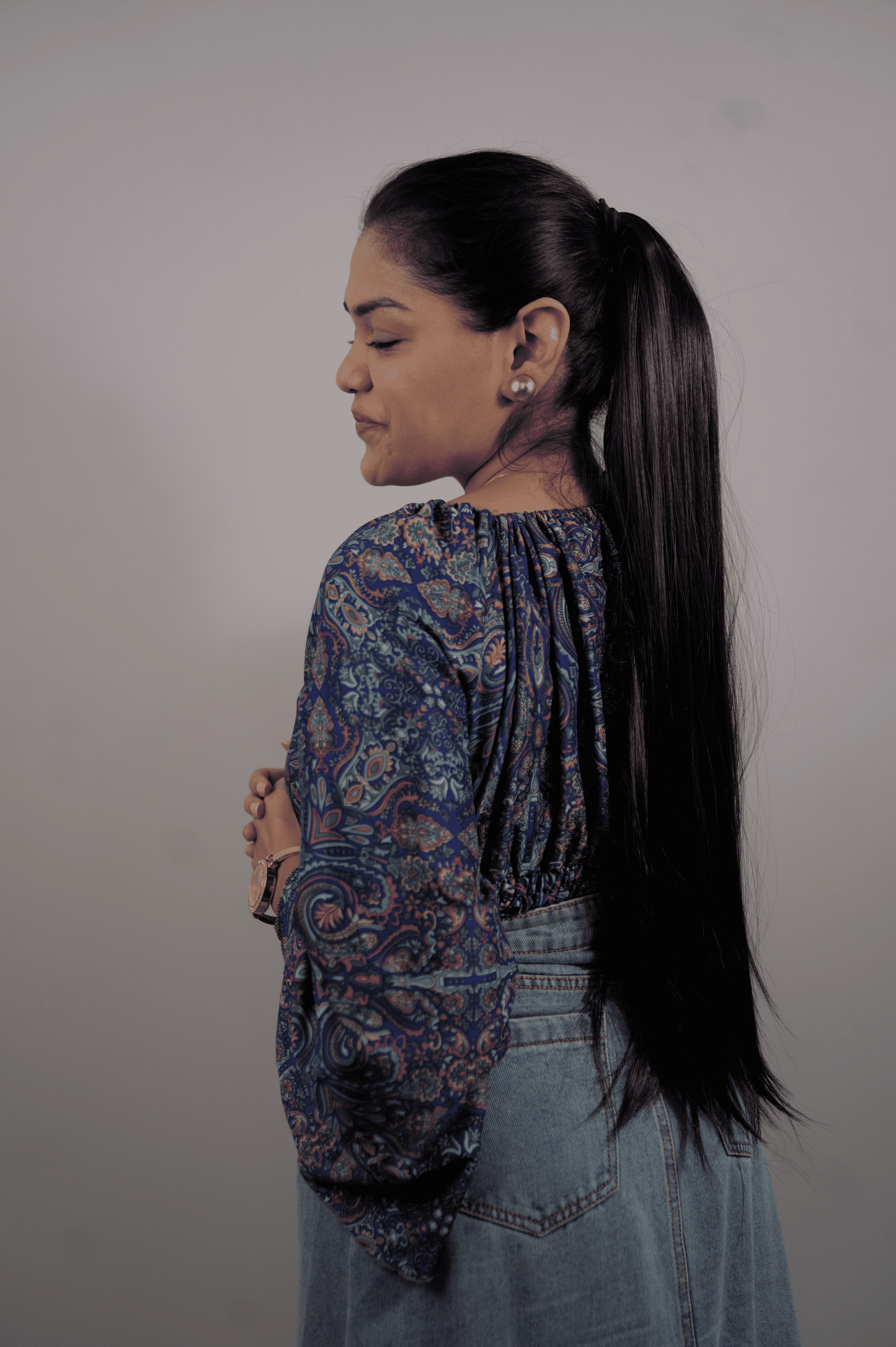 Black Straight Pony