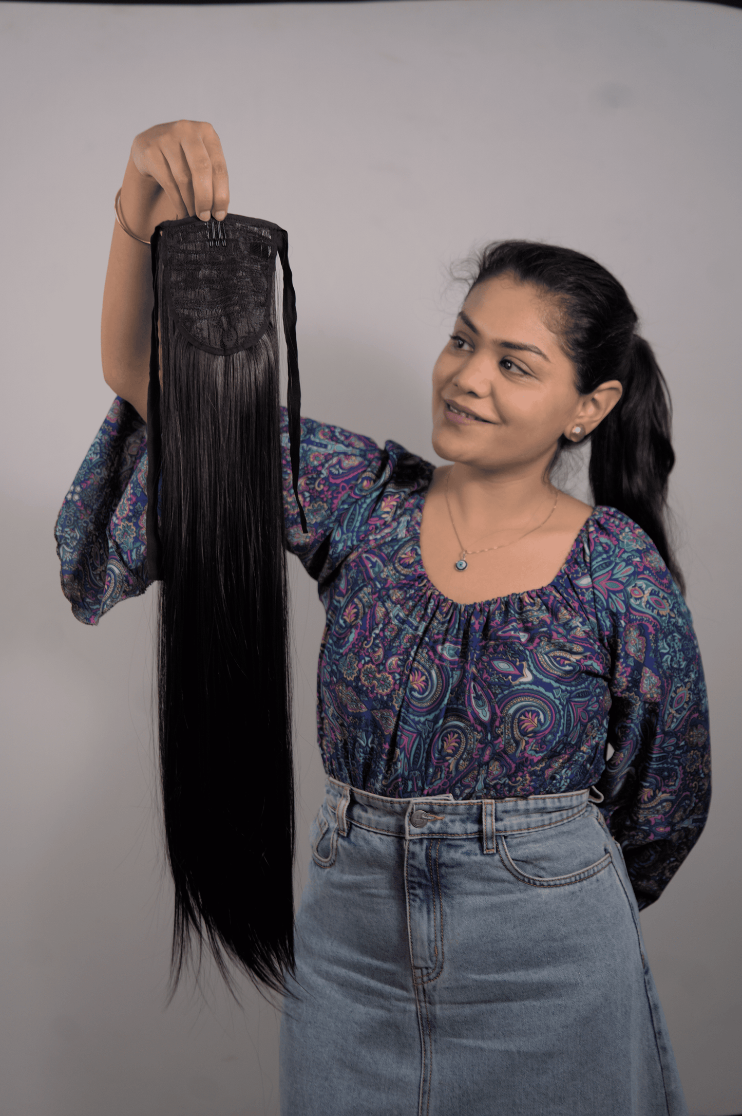 Black Straight Pony